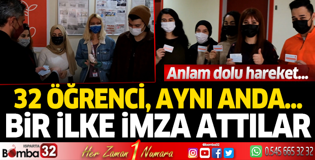 SDÜ öğrencileri bir ilke imza attı