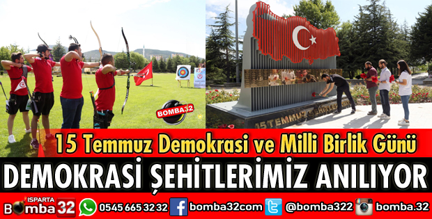 SDÜ ÖĞRENCİLERİ DEMOKRASİ ŞEHİTLERİNİ ANIYOR