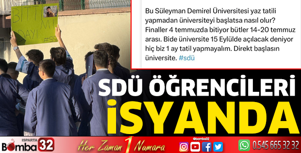 SDÜ öğrencileri isyanda