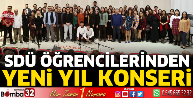 SDÜ öğrencilerinden yeni yıl konseri