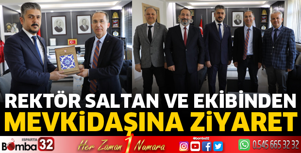 SDÜ Rektöründen mevkidaşına ziyaret