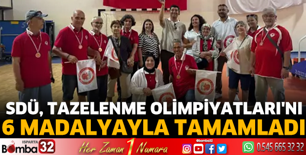 SDÜ, Tazelenme Olimpiyatları'nı 6 madalyayla tamamladı