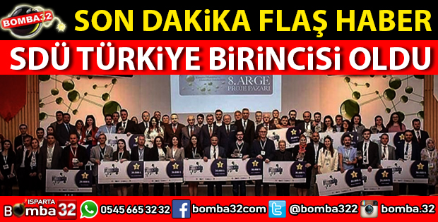 SDÜ TÜRKİYE BİRİNCİSİ OLDU