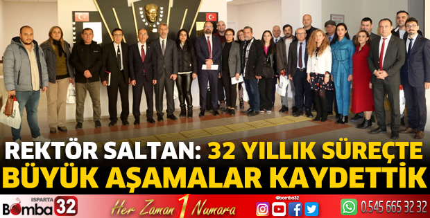 SDÜ yönetimi basın mensuplarıyla bir araya geldi