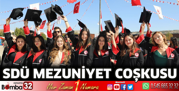 SDÜ’de mezuniyet coşkusu