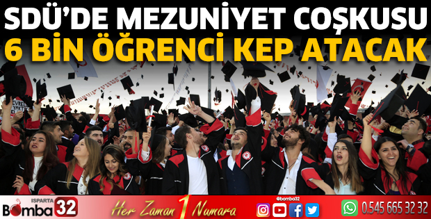 SDÜ’de mezuniyet coşkusu