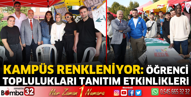 SDÜ’de Öğrenci Toplulukları Tanıtım etkinlikleri
