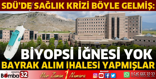 SDÜ’de sağlık krizi böyle gelmiş