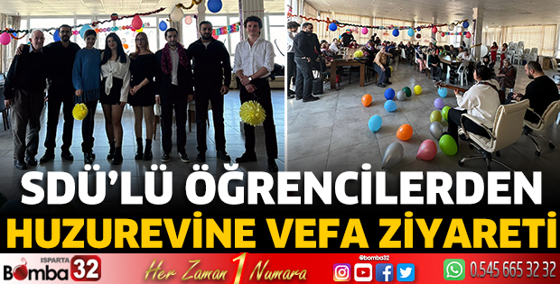 SDÜ’lü öğrencilerden huzurevine vefa ziyareti