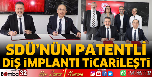 SDÜ’nün patentli diş implantı ticarileşti