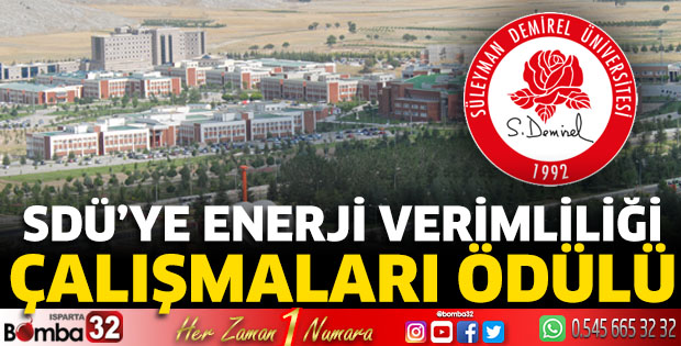 SDÜ’ye Enerji Verimliliği Çalışmaları Ödülü