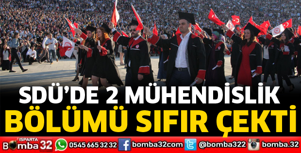 SDÜ'DE 2 MÜHENDİSLİK BÖLÜMÜ BOŞ KALDI