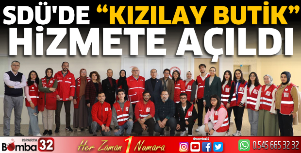 SDÜ'de “Kızılay Butik” hizmete açıldı