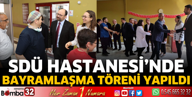 SDÜ'de bayramlaşma töreni yapıldı