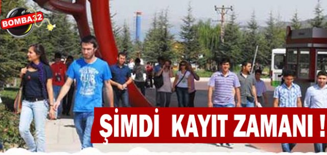 SDÜ'DE KAYIT ZAMANI