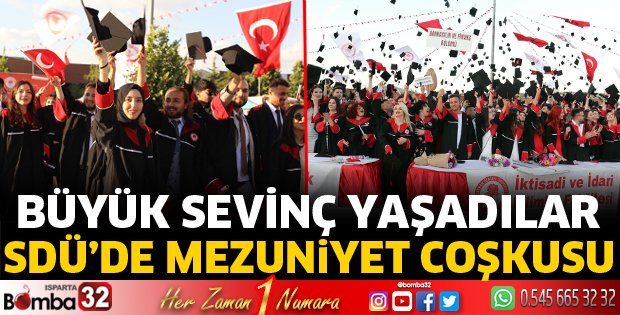 SDÜ'de mezuniyet coşkusu
