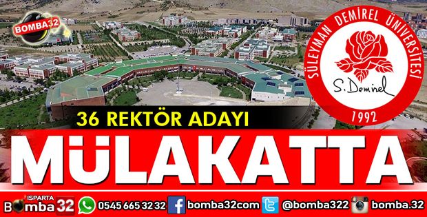 SDÜ'DE REKTÖRLÜK İÇİN REKOR BAŞVURU