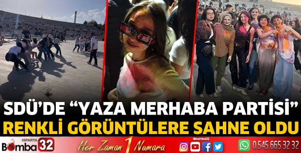 SDÜ'de renki anlar