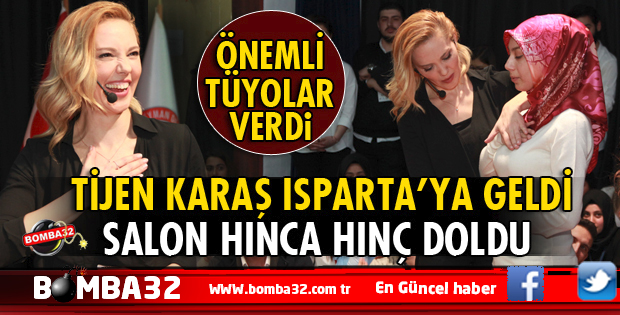 SDÜDE  TİJEN KARAŞ ISPARTA'DA ÖĞRENCİLER İLE BULUŞTU