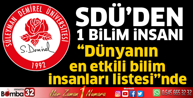 SDÜ'den 13 Bilim İnsanı listede