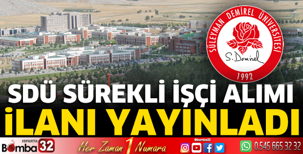 SDÜ'den sürekli işçi alımı duyurusu