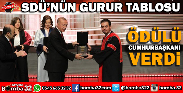 SDÜ'LÜ HOCAYA ÜSTÜN BAŞARI ÖDÜLÜ 