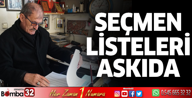 Seçmen Listeleri Askıda