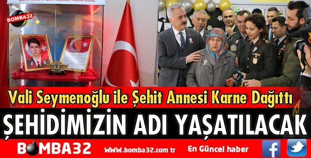 ŞEHİDİMİZİN ADI OKULDA YAŞATILACAK