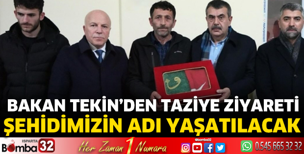 Şehidimizin adı okulda yaşatılacak