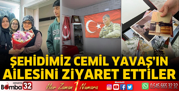 Şehidimizin ailesini ziyaret ettiler