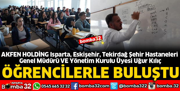 ŞEHİR HASTANELERİ GENEL MÜDÜRÜ ÖĞRENCİLERLE BULUŞTU