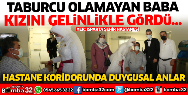 Şehir Hastanesi koridorunda duygusal anlar... 
