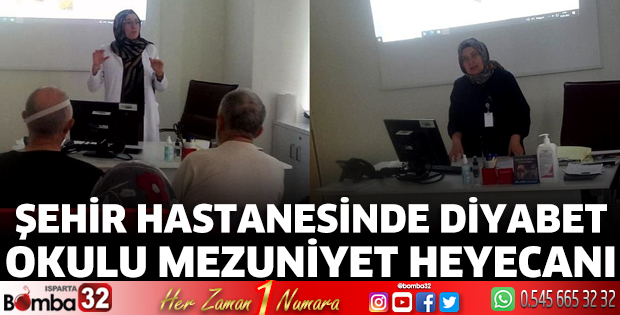 Şehir Hastanesinde Diyabet Okulu Mezuniyet Heyecanı