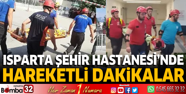 Şehir Hastanesi'nde hareketli dakikalar