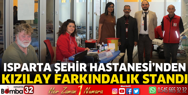 Şehir hastanesinden Kızılay standı