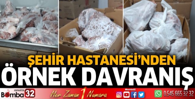 Şehir Hastanesi'nden örnek davranış