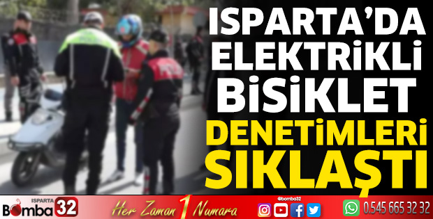 Şehir merkezinde elektrikli bisiklet denetimleri sıklaştı