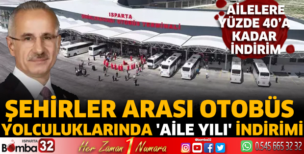 Şehirler arası otobüs yolculuklarında 'Aile Yılı' indirimi