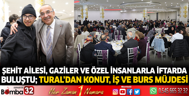 Şehit ailesi, gaziler ve özel insanlarla iftarda  buluştu