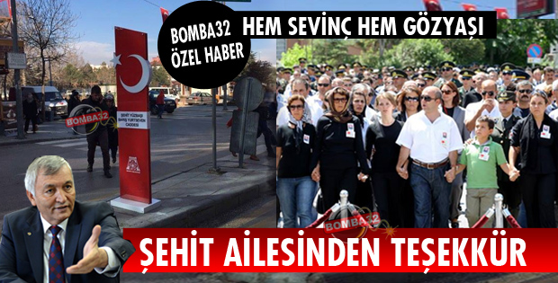 ŞEHİT AİLESİNDEN TEŞEKKÜR