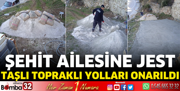 Şehit ailesine jest