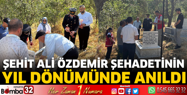 Şehit Ali Özdemir şehadetinin yıl dönümünde anıldı