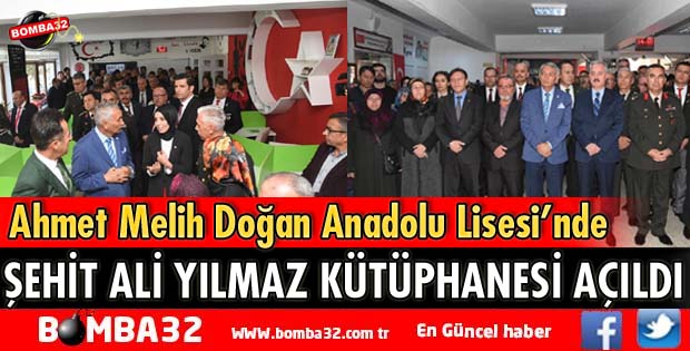 ŞEHİT ALİ YILMAZ KÜTÜPHANESİ AÇILDI