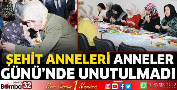Şehit anneleri Anneler Günü’nde unutulmadı