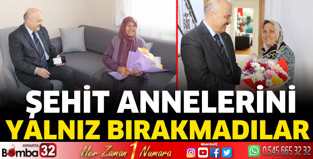 Şehit annelerini yalnız bırakmadılar