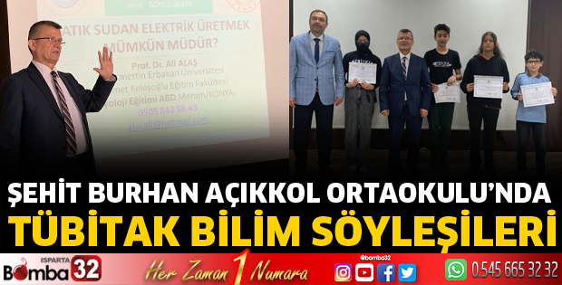 Şehit Burhan Açıkkol Ortaokulu’nda söyleşi
