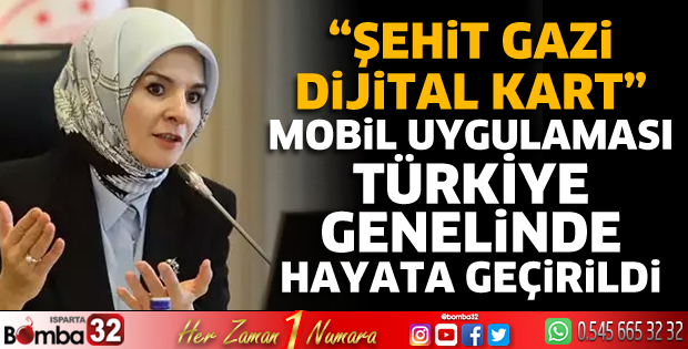 Şehit Gazi Dijital Kart mobil uygulaması hayata geçirildi