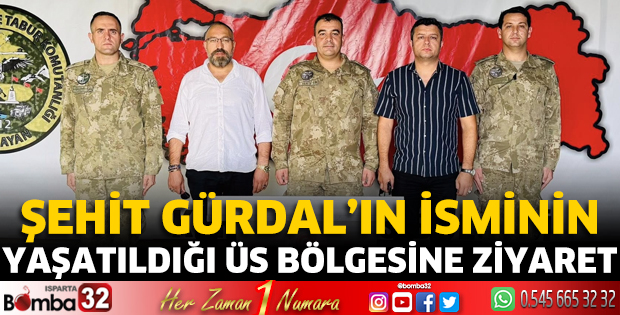 Şehit Gürdal’ın isminin verildiği üs bölgesine ziyaret