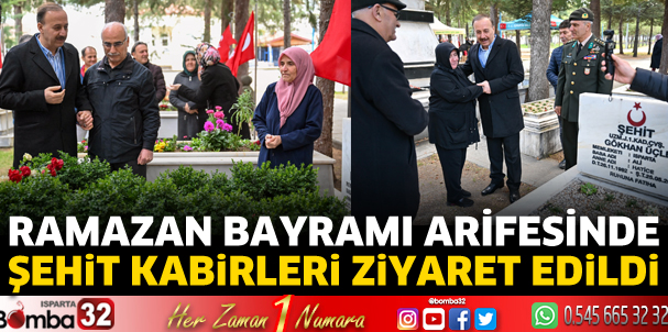 Şehit kabirleri ziyaret edildi