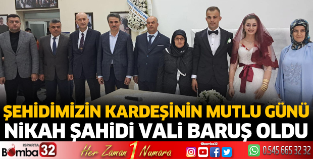 Şehit kardeşinin mutlu günü